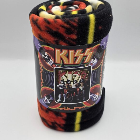 The Northwest Company KISS Band Printed Fleece Throw Blanket 50x60 2009 Licensed - Picture 1 of 5